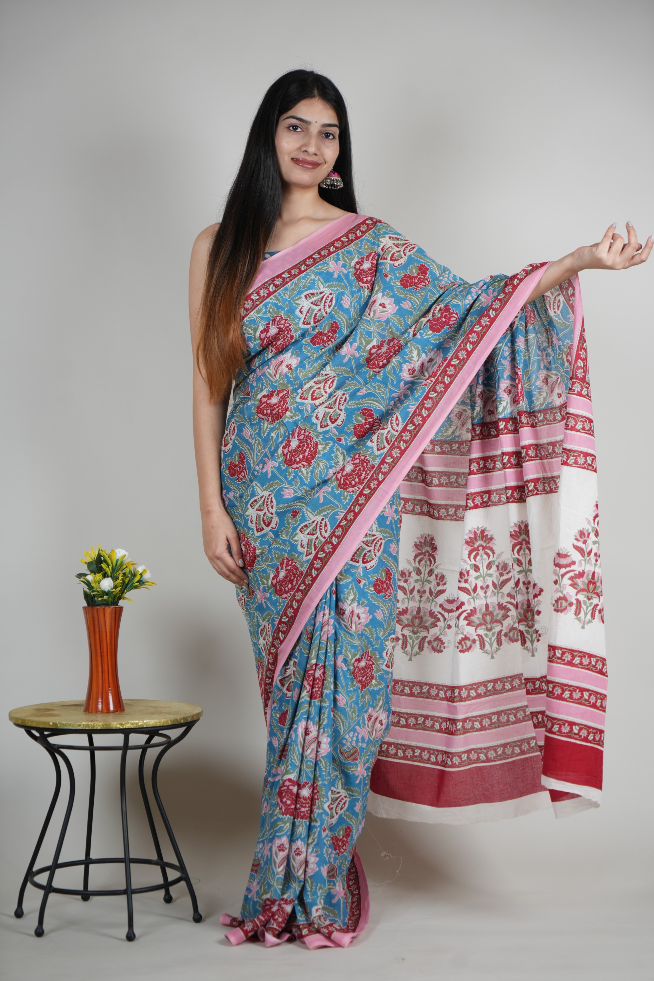 Bagru Sarees